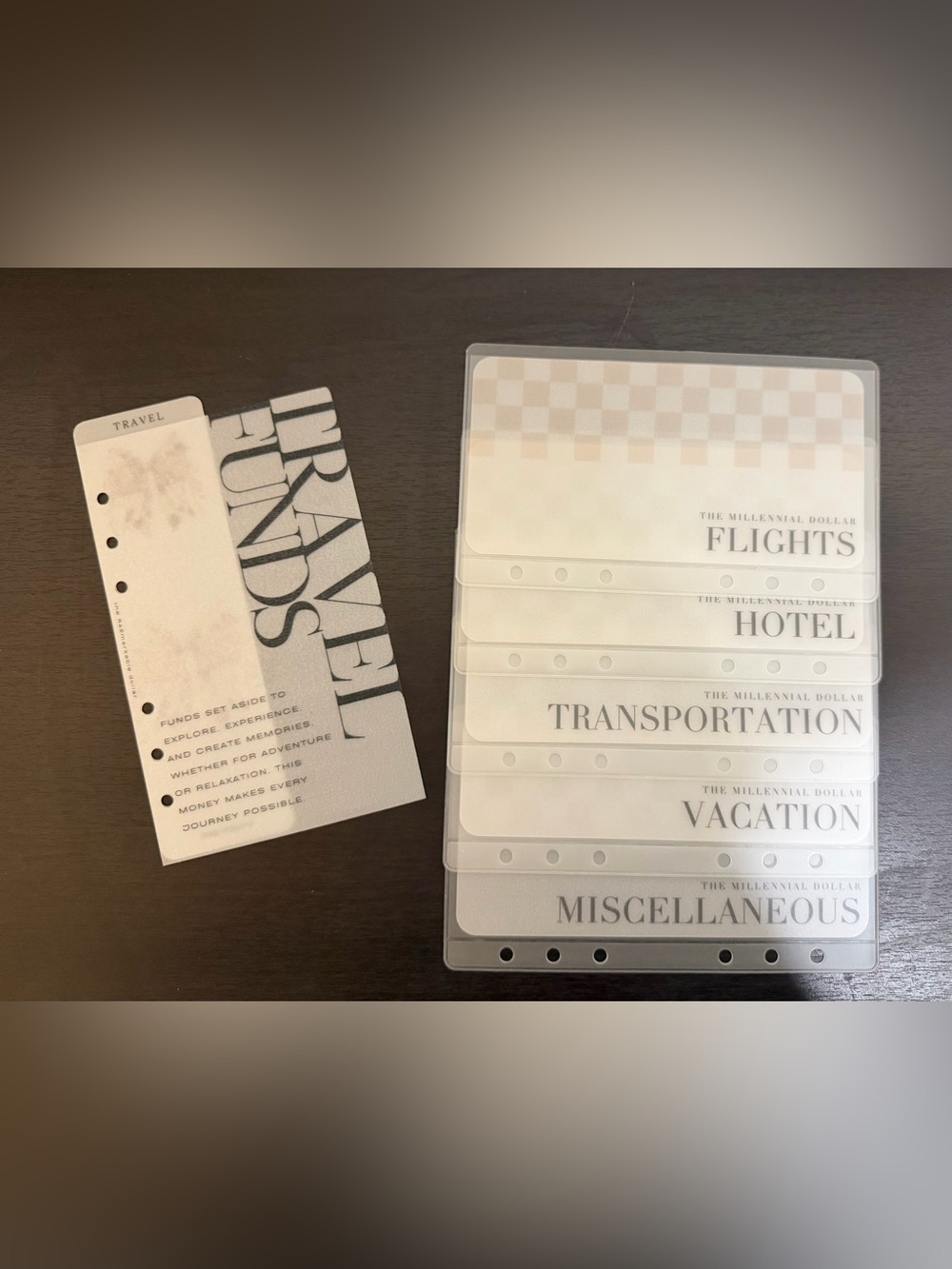 Cash envelope travel bundle